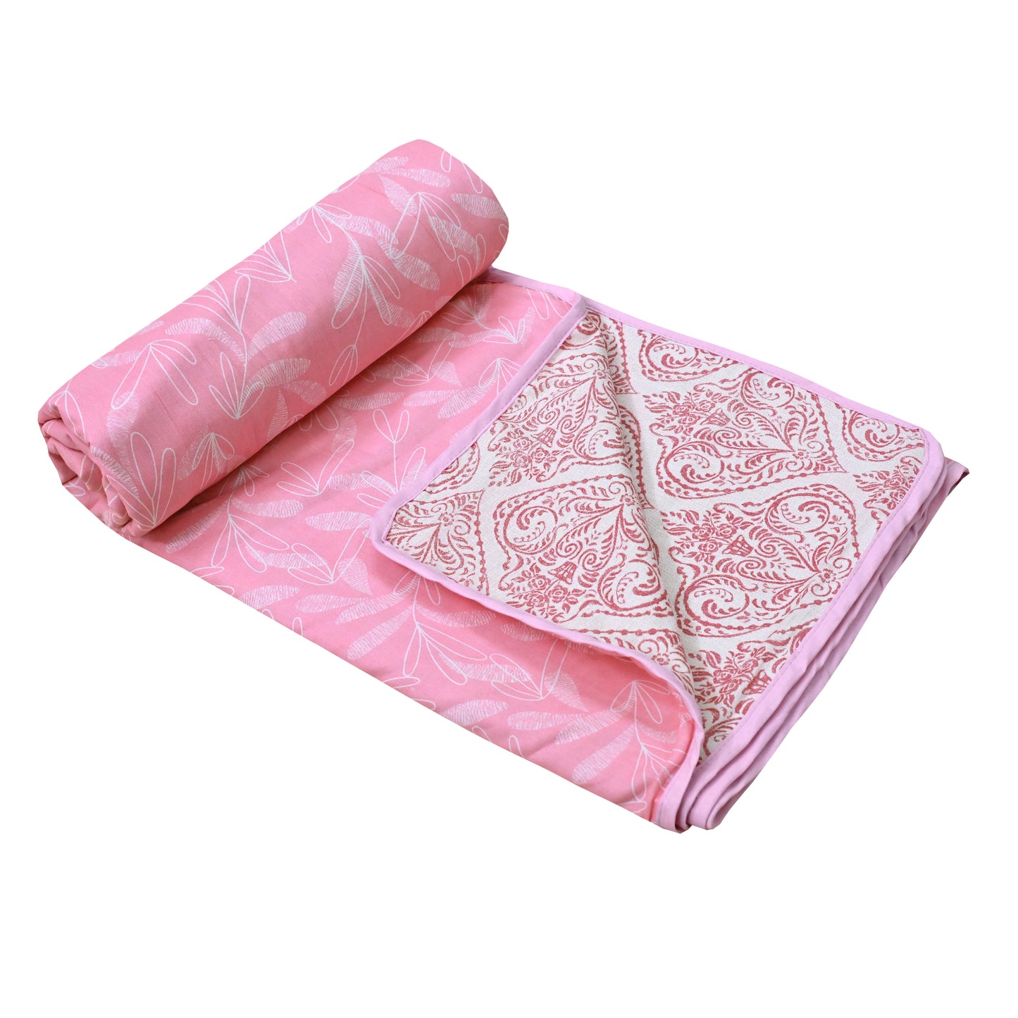 150 GSM Single Bed Dohar | 100% Cambric Cotton | Reversible AC Blanket| 152 x 228 cm