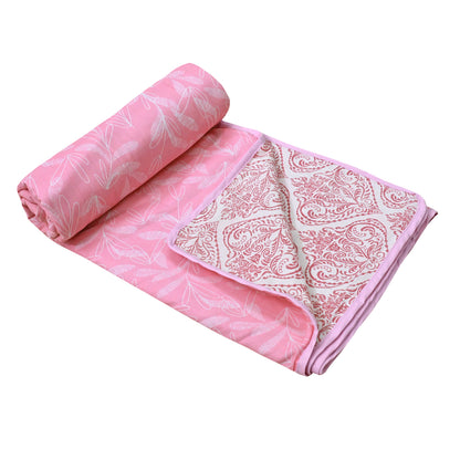 150 GSM Single Bed Dohar | 100% Cambric Cotton | Reversible AC Blanket| 152 x 228 cm