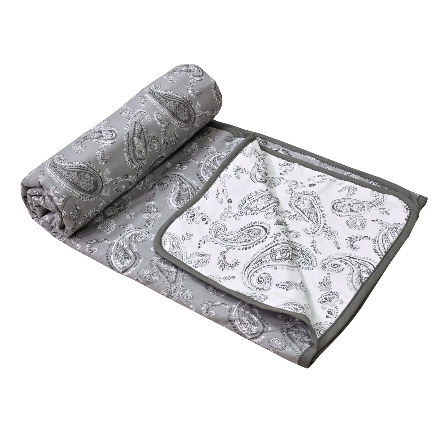 150 GSM Single Bed Dohar | 100% Cambric Cotton | Reversible AC Blanket| 152 x 228 cm