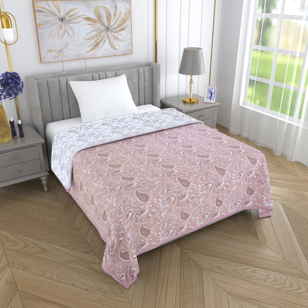 150 GSM Single Bed Dohar | 100% Cambric Cotton | Reversible AC Blanket| 152 x 228 cm