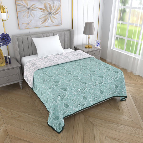 150 GSM Single Bed Dohar | 100% Cambric Cotton | Reversible AC Blanket| 152 x 228 cm