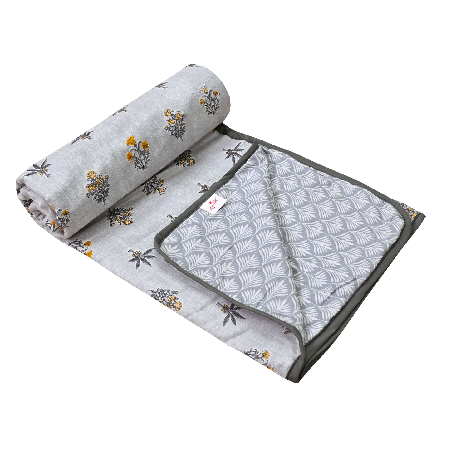 150 GSM Single Bed Dohar | 100% Cambric Cotton | Reversible AC Blanket| 152 x 228 cm