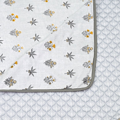 150 GSM Single Bed Dohar | 100% Cambric Cotton | Reversible AC Blanket| 152 x 228 cm