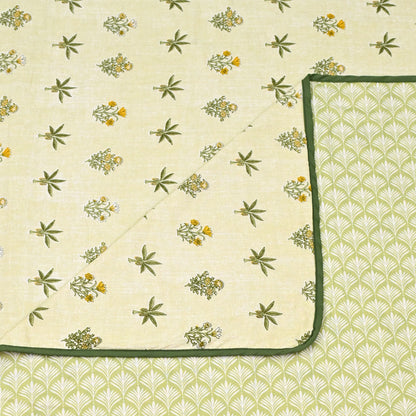 150 GSM Single Bed Dohar | 100% Cambric Cotton | Reversible AC Blanket| 152 x 228 cm
