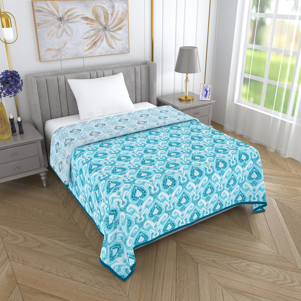 150 GSM Single Bed Dohar | 100% Cambric Cotton | Reversible AC Blanket| 152 x 228 cm