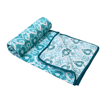 150 GSM Single Bed Dohar | 100% Cambric Cotton | Reversible AC Blanket| 152 x 228 cm