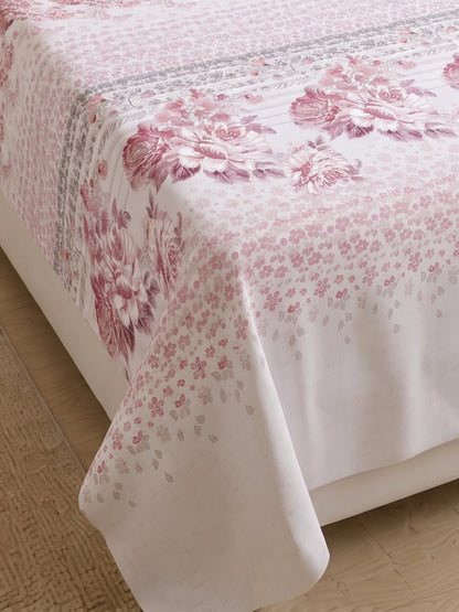 186 TC 100% Cotton Single Bedsheet | 90 x 60 Inches