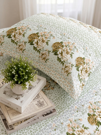 186 TC 100% Cotton Single Bedsheet | 90 x 60 Inches