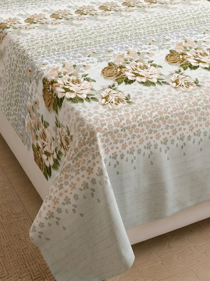 186 TC 100% Cotton Single Bedsheet | 90 x 60 Inches