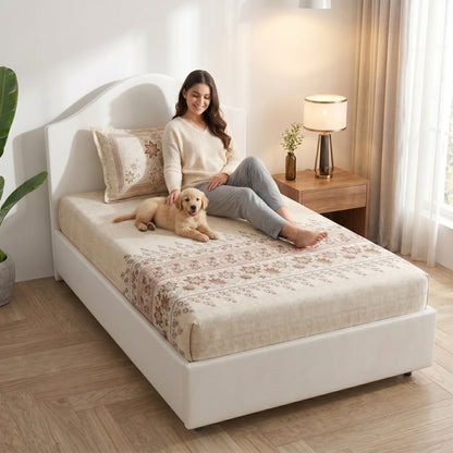 186 TC 100% Cotton Single Bedsheet | 90 x 60 Inches