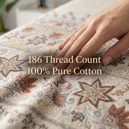 186 TC 100% Cotton Single Bedsheet | 90 x 60 Inches