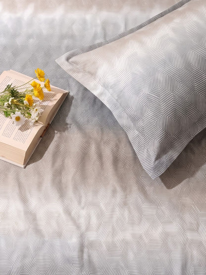 SILKON OMORE King Size Bedsheet | 100% Cotton | 210 TC Premium Fabric | 108 x 108 Inches | Includes 2 Pillow Covers