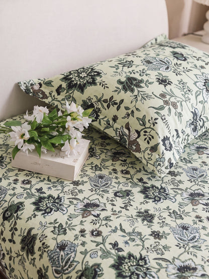144 TC Pure Cotton Double Bedsheet 90 x 100 Inch with 2 Pillow Cover