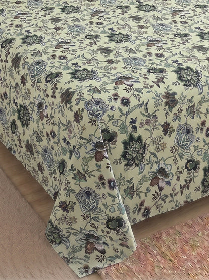 144 TC Pure Cotton King Size Bedsheet 108 x 108 Inch with 2 Pillow Covers