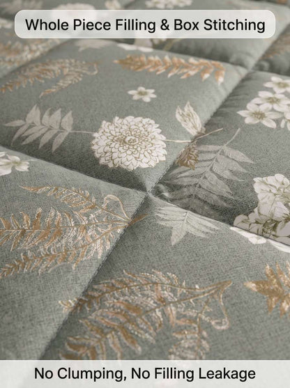 120 GSM Reversible Single Bed Comforter, Lightweight AC Comforter, 154 x 228 cm | Slate Grey