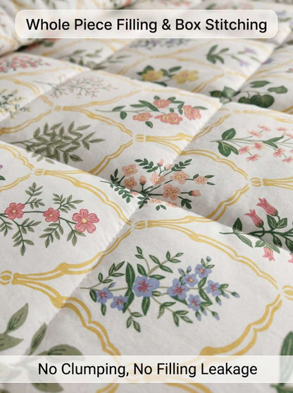 120 GSM Reversible Single Bed Comforter, Lightweight AC Comforter, 154 x 228 cm | Multicolor Cream